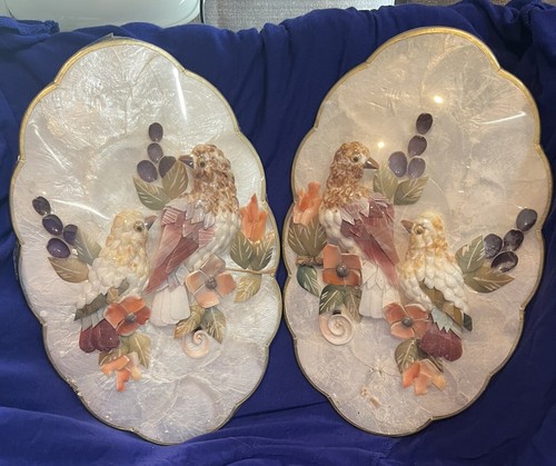 Vintage capiz shell - capiz, scalloped