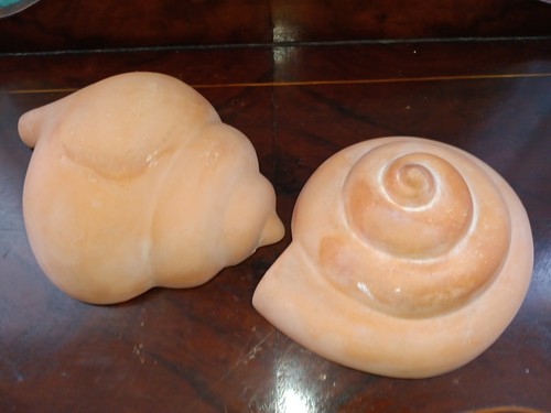 Pair vintage terracotta - vintage,