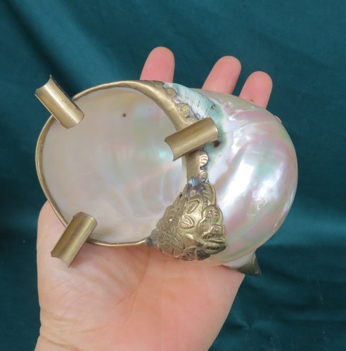 Vintage mother pearl shell - mother,