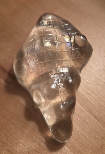 Vintage iridescent clear glass - vintage,