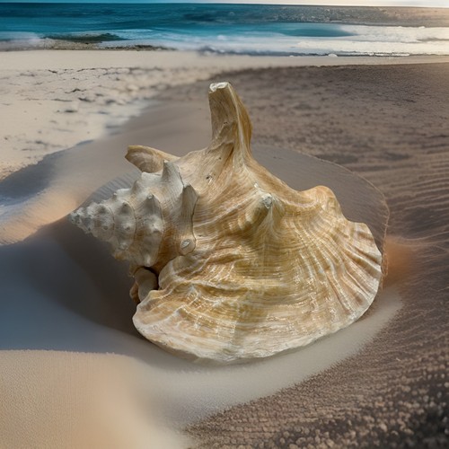 Seashell conch huge - seashell,
